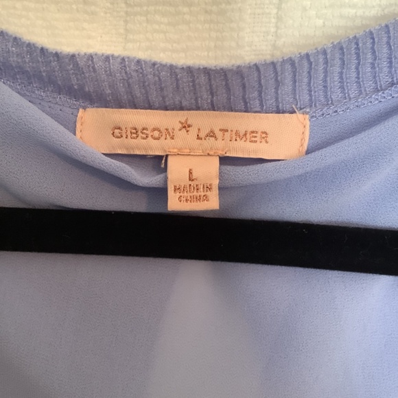 Gibson Latimer Ladies Pullover Lightweight Sweater Lavender Size L - Picture 3 of 6